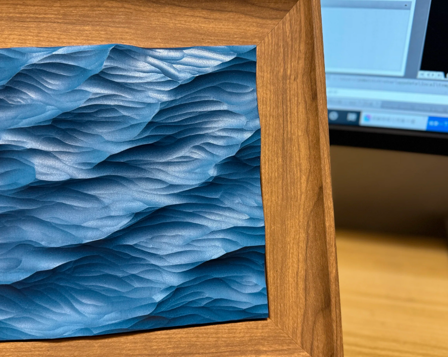 3D Ocean Waves Art - Wall Decor