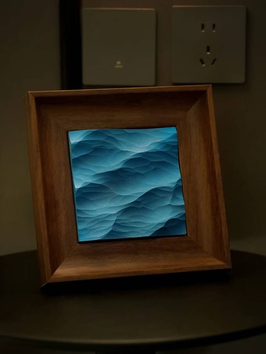 3D Ocean Waves Art - Wall Decor