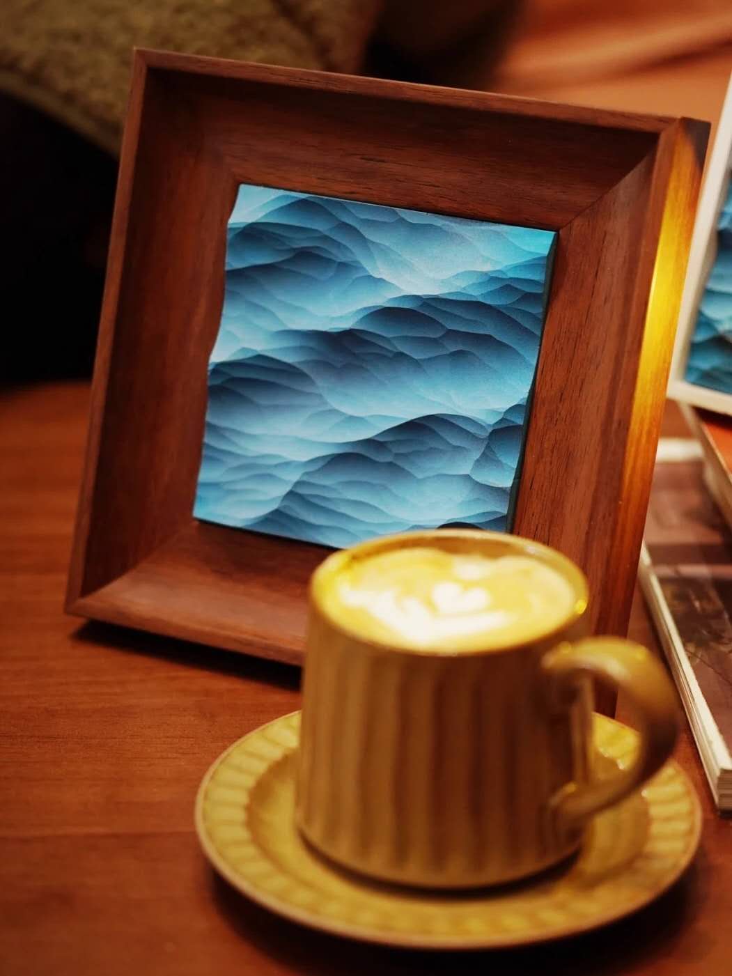 3D Ocean Waves Art - Wall Decor